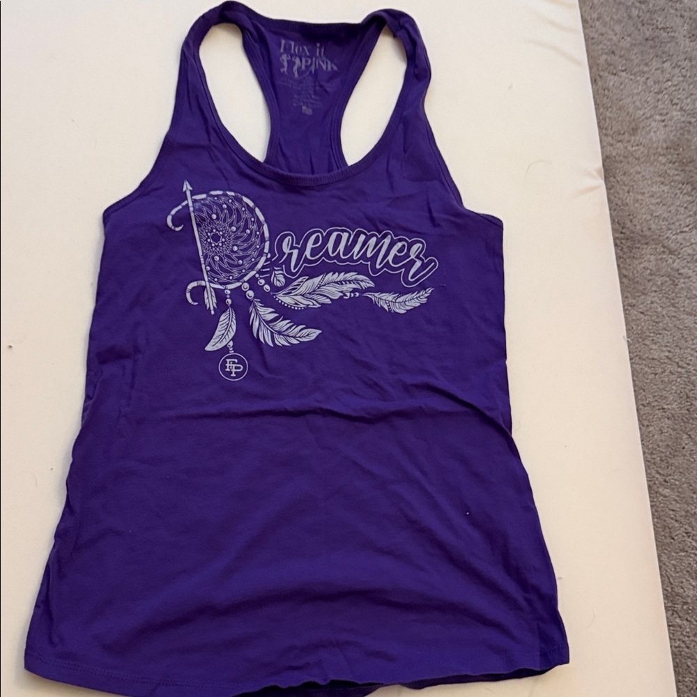 Dreamer Women's Purple Tank Top